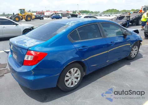2012 Honda Civic Lx z USA, uszkodzony, nr VIN 2HGFB2F5XCH536300